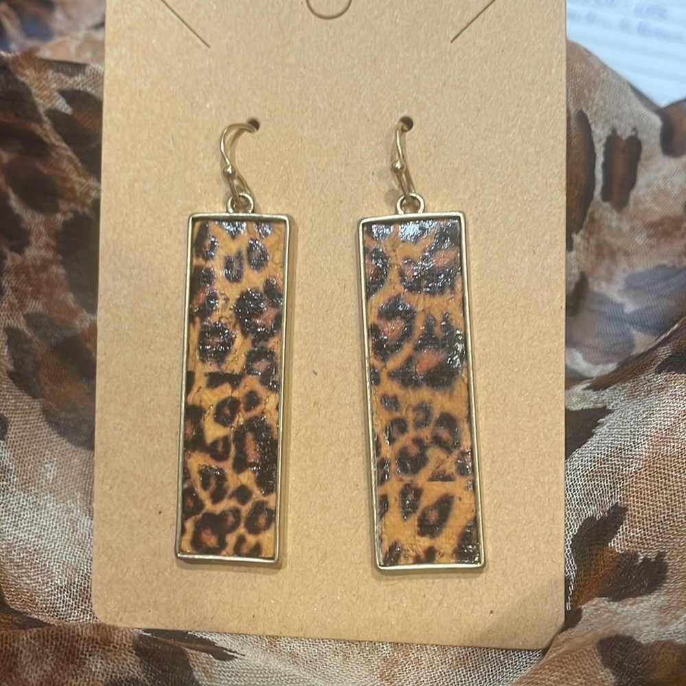 Cheetah earrings